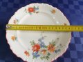 Старинни порцеланови барокови чинии с червен кант  -Schumann - Бавария , снимка 8
