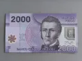 Банкнота - Чили - 2000 песо UNC | 2015г., снимка 1