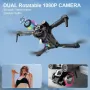 I3 PRO Дрон с камера HD 1080P, FPV WiFi предаване на живо Дрон за деца начинаещи +2 батерии, снимка 6