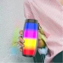 Преносима LED тонколона ZQS1202, Bluetooth, Micro SD, USB, FM радио, LED светлина, снимка 10