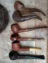 Шест броя лули с дървена поставка , снимка 3