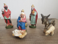 Стари фигури от сцена на Рождество Христово, снимка 6