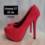 Разпродажба на дамски стилни обувки на ток на ток номер 37, снимка 6