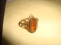 СТАРИНЕН БРОНЗОВ АРТ НУВО ПРЪСТЕН с ФАСЕТИРАН ЦИТРИН МАЙСТОРСКА РЪЧНА ИЗРАБОТКА 22205, снимка 9