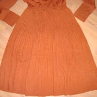 CALVIN KLEIN SUPERFINE FLARE DRESS-нова рокля вълна, снимка 5 - Рокли - 35431541