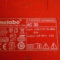 Metabo AC30-Метабо-4,8-18 Волта-Бързо Зарядно-Отлично, снимка 8 - Винтоверти - 33393239