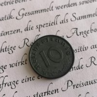 Райх монета - Германия - 10 пфенига | 1943г.; серия А, снимка 2 - Нумизматика и бонистика - 40376488