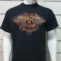 Нова мъжка тениска с дигитален печат на музикалната група AEROSMITH (Аеросмит), снимка 1 - Тениски - 27847464