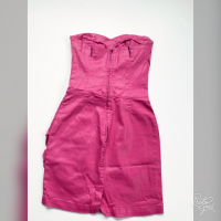 Розова къса рокля по тялото, снимка 2 - Рокли - 36404493