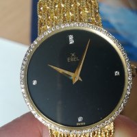 EBEL нов - злато 18к+диаманти - ултратънък швейцарски поръчков часовник