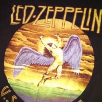 Тениска памук Led Zeppelin турне 1975г САЩ размер ХС, снимка 4 - Спортна екипировка - 36891812