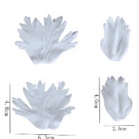 4 бр листа вейнър за цветя Анемоне Съсънка силиконов молд форма фондан украса букет , снимка 2 - Форми - 32511831