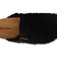 Inblu Луксозни дамски домашни чехли с кожена стелка, Черни, снимка 4 - Пантофи - 43393851