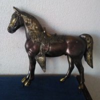 Стара статуя на кон,изработена от бронз., снимка 1 - Антикварни и старинни предмети - 38365299