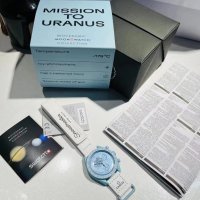 Унисекс часовник OMEGAxSwatch MISSION TO URANUS с кварцов механизъм, снимка 4 - Дамски - 36959706