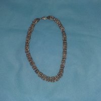Сребърен ланец - Кралска плетка, снимка 2 - Колиета, медальони, синджири - 39998915