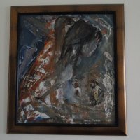 Картина от Марчо Ташакманов - Акт, маслени бои на шперплат 50 X 55 см, снимка 1 - Картини - 13220349