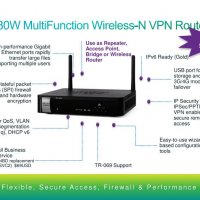 Cisco RV 130W безжичен VPN Router, снимка 3 - Рутери - 34817261