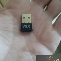 Безжичен USB адаптер Мини Bluetooth 5.0 приемник Безжичен аудио предавател за компютър лаптоп таблет, снимка 16 - Bluetooth тонколони - 40820696