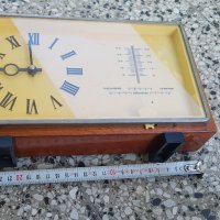 Настолен часовник барометър термометър , снимка 2 - Антикварни и старинни предмети - 36982211
