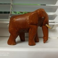 Дървен слон, снимка 1 - Декорация за дома - 35128852