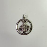 Посребрен медальон/ висулка №1638, снимка 1 - Антикварни и старинни предмети - 35276288