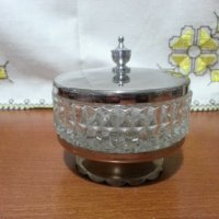 Руска кристална кутия захарница, снимка 7 - Антикварни и старинни предмети - 33051398