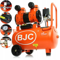 Монофазен безмаслен бутален компресор BJC 1.5 kW 220 л/мин 8 бара 24 л, снимка 1 - Компресори - 44875457