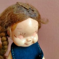 Стара Кукла 14 см, снимка 8 - Колекции - 40156630