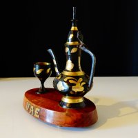 Бронзова мастилница,Британска Индия,позлата. , снимка 2 - Антикварни и старинни предмети - 27333506