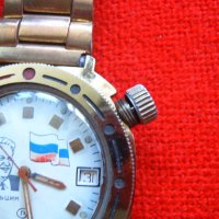 Стари мъжки ръчни  часовници  СССР ера Восток командирски, снимка 3 - Антикварни и старинни предмети - 37419968