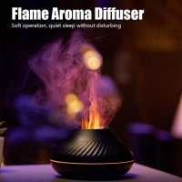 Ароматерапевтичен дифузер с ефект на пламък + 10мл.ароматни капки-подарък, снимка 5 - Други стоки за дома - 39461823