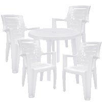 Пластмасова кръгла  маса, снимка 8 - Градински мебели, декорация  - 25608132