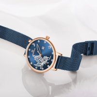 Дамски часовник NAVIFORCE Blue/Gold 5011 RGBE., снимка 4 - Дамски - 34724671