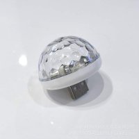 Светеща диско топка с USB порт за включване към автомобил, телефон, снимка 5 - Друга електроника - 42960946