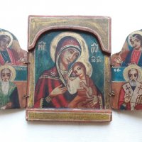 Ръчно рисувана възрожденска икона, иконопис, религия, снимка 1 - Икони - 33255814