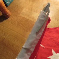 Турски флаг с полумесецът и звездата, турско знаме с щифт за закачане, снимка 3 - Други - 39409844