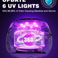 Ултразвуков UV почистващ уред с 4 режима за зъбни протези, бижута и др., снимка 6 - Други стоки за дома - 44053896