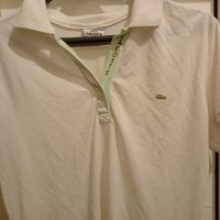 Оригинална дамска тениска с яка Lacoste - размер Л - 7лв, снимка 1 - Тениски - 42996899