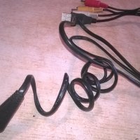 SONY-кабел-1,45М-mini usb//usb и три чинча, снимка 1 - Други - 28022233