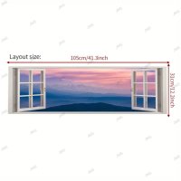 Реалистичен PVC стикер за прозорци, стъкло, пластмаса, стена за домашен декор, 2модела, снимка 2 - Декорация за дома - 43853626