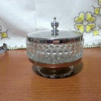 Руска кристална кутия захарница, снимка 1 - Антикварни и старинни предмети - 33051398