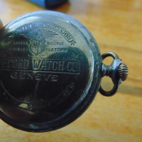 Антикварен джобен часовник Record - Watch Co Geneve, снимка 5 - Джобни - 28358874