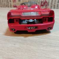 Метална кола "Ferrari" F50 мащаб 1:24, снимка 8 - Коли, камиони, мотори, писти - 43091332