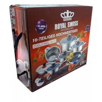 Комплект съдове за готвене 16бр. Royal Swiss, снимка 3 - Съдове за готвене - 36740209