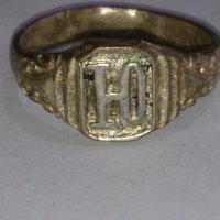 Старинен пръстен сачан ръчна изработка орнаментиран - 66691