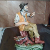 порцеланова статуетка-рибар, снимка 4 - Антикварни и старинни предмети - 32594659