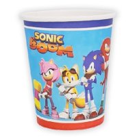 Соник Sonic 8 бр картонени чаши парти рожден ден, снимка 1 - Чаши - 29429638