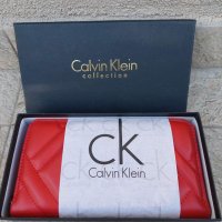 Червено портмоне  Calvin Klein код SG611, снимка 1 - Портфейли, портмонета - 35858942