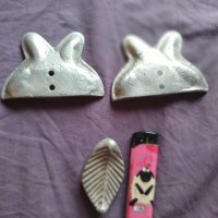 Стари форми за сладки  зайчета и листо, снимка 3 - Антикварни и старинни предмети - 40008065